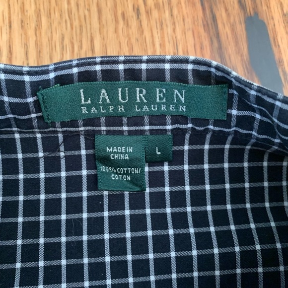 Lauren Ralph Lauren button down blouse top dark academia - Picture 11 of 11